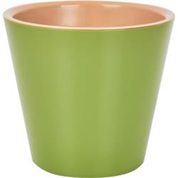 London 330 mm /16L (karton 4 szt) Osłonka plastikowa z doniczką wewnętrzną, na kółkach, oliwkowy