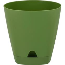 Doniczka plastikowa z podstawką 17 cm/2,5L (oliwkowy)