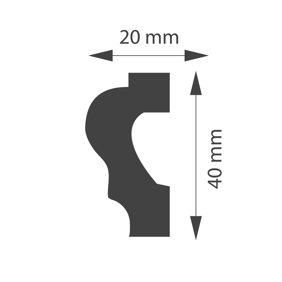 Profil - Listwa ścienna WD04B