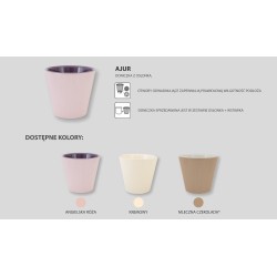 DONICZKA PLASTIKOWA KÓŁKA 33CM/16L (angielska róża)