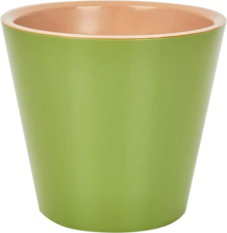 London 330 mm /16L (karton 4 szt) Osłonka plastikowa z doniczką wewnętrzną, na kółkach, oliwkowy