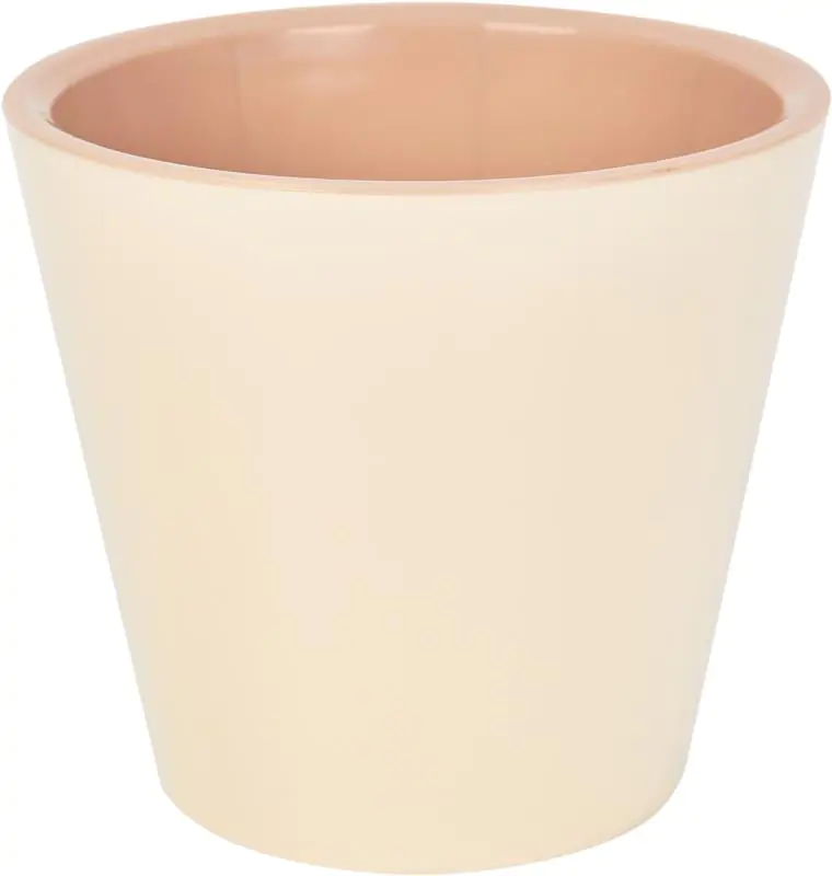 London 330 mm /16L (karton 4 szt) Osłonka plastikowa z doniczką wewnętrzną, na kółkach, kremowy