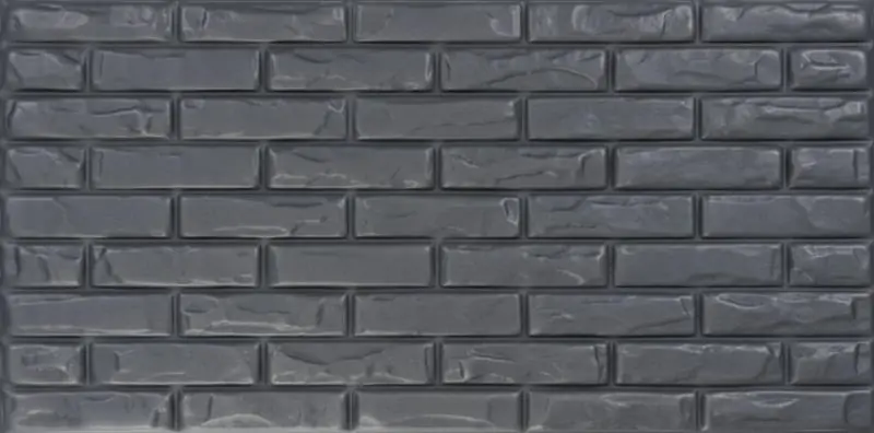Panel dekoracyjny BRICK ANTRACYT, 100 x 50 cm (4 szt. / 2 m2)