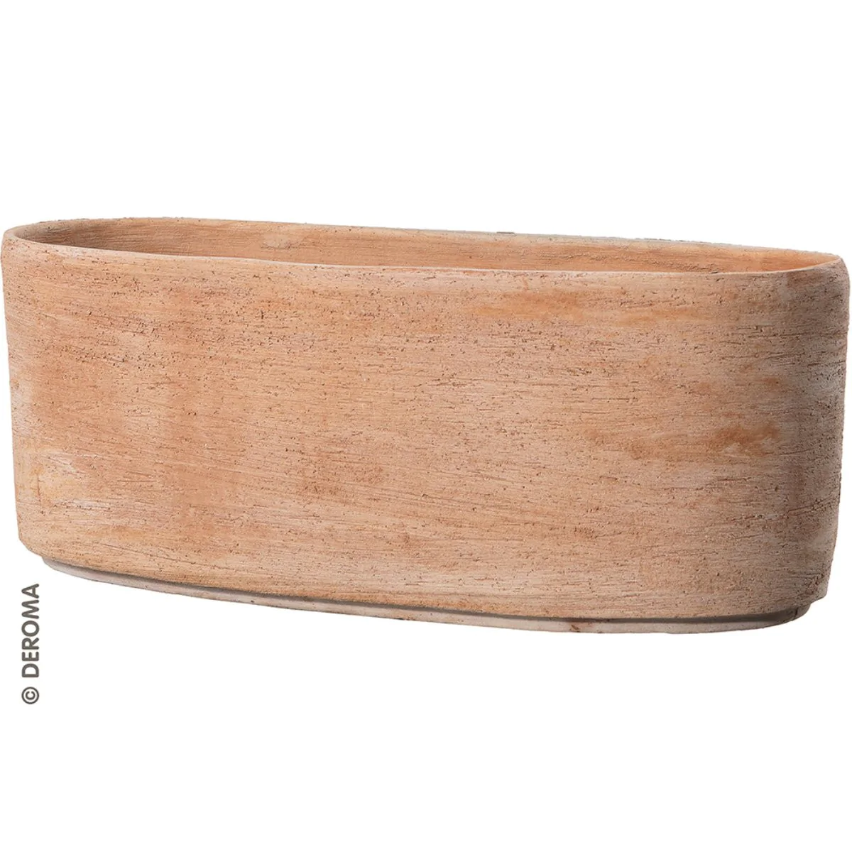 Doniczka/osłonka ceramiczna DEROMA CASSETTA OVALE LUNA  33 cm.