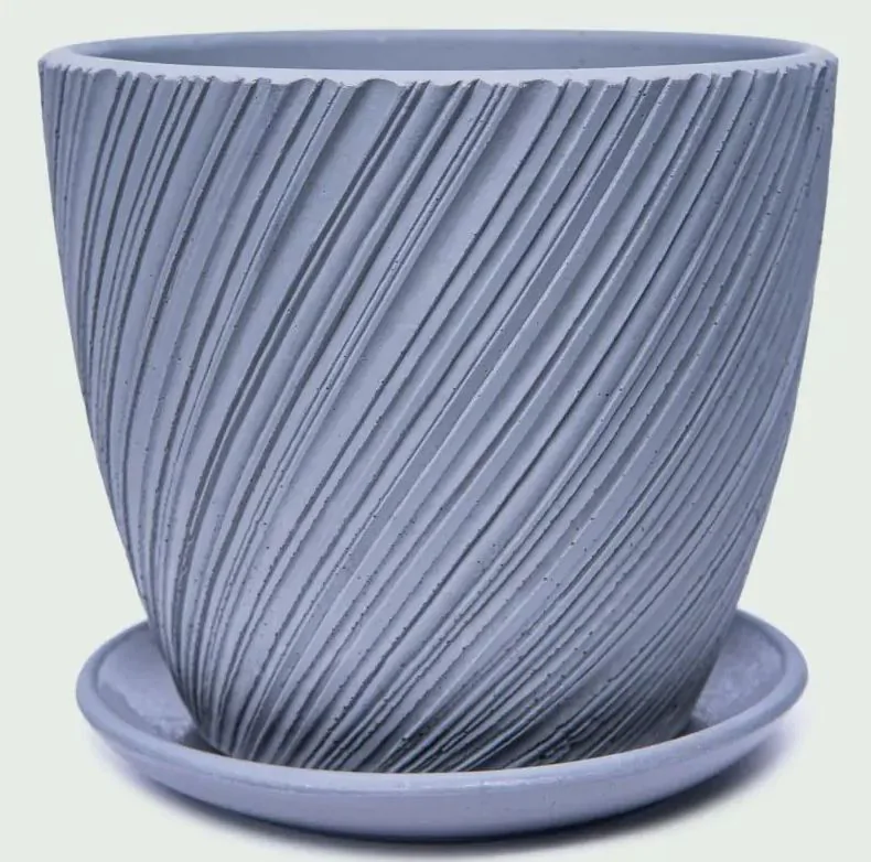 Doniczka betonowa z podstawkiem Grind śr. 17,5 cm