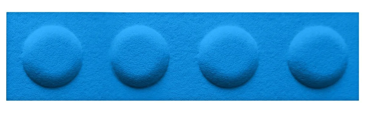 Płytka filcowa w kształcie klocka niebieska 60x15 (1 szt.)