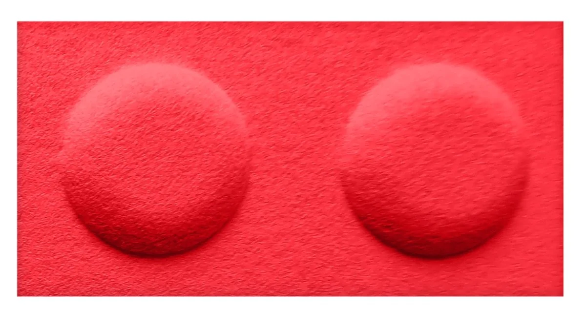 Płytka filcowa w kształcie klocka czerwona 30x15 (1 szt.)